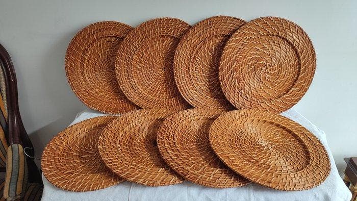 Flamant - Onderbord (8) - Bamboe, canework, wilgentenen -, Antiquités & Art, Antiquités | Meubles | Tables