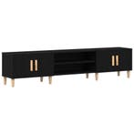 TV-kast Zwart eiken 180cm | Retour Deal | 34% Korting!, Huis en Inrichting, Gebruikt, Verzenden, 150 tot 200 cm, Minder dan 100 cm