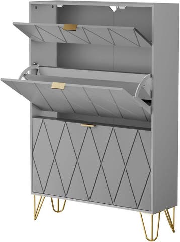 UEV Schoenenkast met 2 kleppen, 80 x 24 x 120 cm voor 16 paa, Verzenden