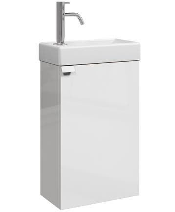 Toiletmeubel Apollo 40 x 22 cm Hoogglans Wit Fonteinmeubel, Verzenden