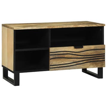 vidaXL TV Eenheden 80 x 33 x 46 cm Bruin Bewerkt hout, Verzenden, Nieuw