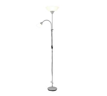 Trio ERZWO vloerlamp | E27 Fitting | titaan met wit | Ø 28 c, Huis en Inrichting, Verzenden, Nieuw