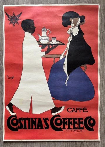 Franz Laskoff - Caffè Costina’s Coffee Co - Jaren 1970, Antiek en Kunst