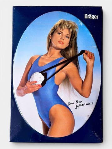 Dräger - Reclamebord - jaren tachtig - 58x40cm - - Metaal