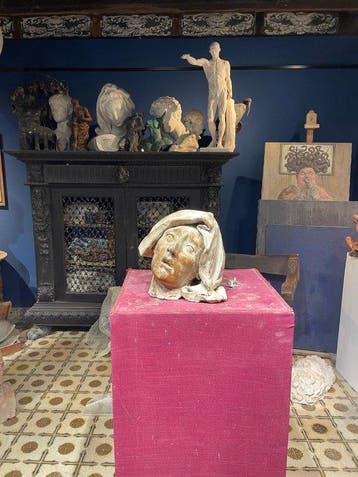 sculptuur, Estasi di Santa Teresa - 25 cm - Aardewerk, Antiek en Kunst