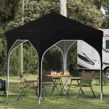 vidaXL Pop-up Feesttent 194 x 194 x 245 cm Zwart, Verzenden