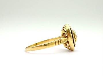 Zonder minimumprijs - Ring - 18 karaat Geel goud - 0.25ct.