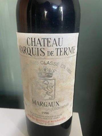 1996 Chateau Marquis de Terme - Margaux 4ème Grand Cru, Verzamelen, Nieuw