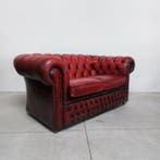 Chesterfield style - Sofa - club - Leder, Hout - Vintage