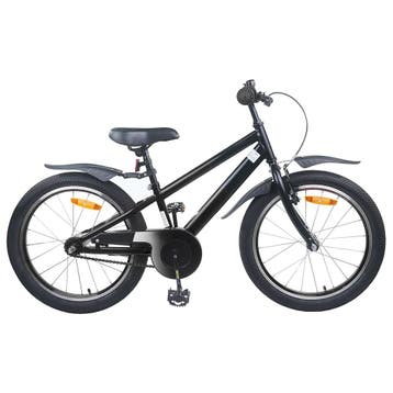 vidaXL Kinderfiets 18 Inch voor 5-7 jaar oud Zwart, Verzenden