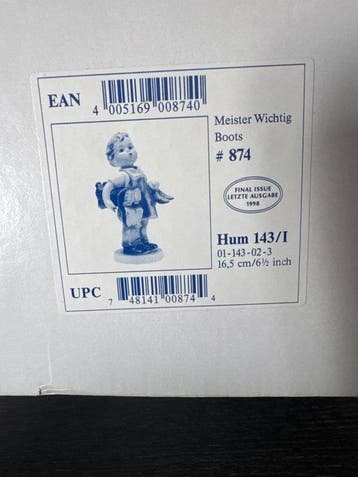 Goebel - M.I. Hummel - Figuur - Meister Wichtig Boots - TMK7