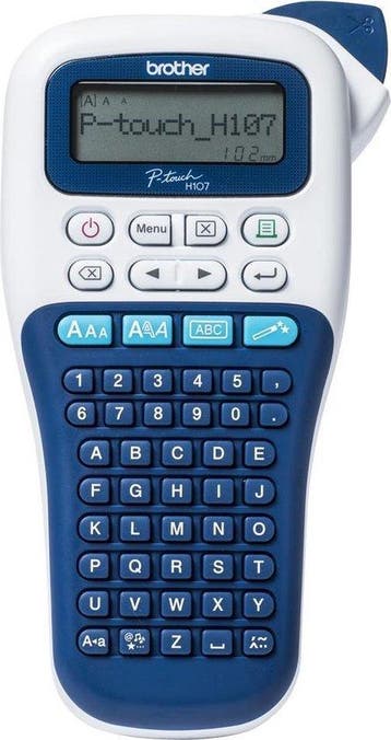 Labelprinter 3.5/6/9/12mm TZ(e)-tape Blauw/Wit, Verzenden