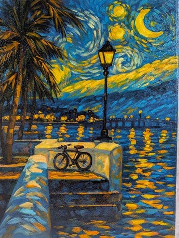 Antonio Barducci (XX-XXI) - Notte stellata sul lungomare