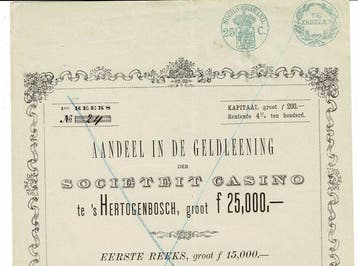 Nederland. Societeit Casino te s-Hertogenbosch - 1879 -