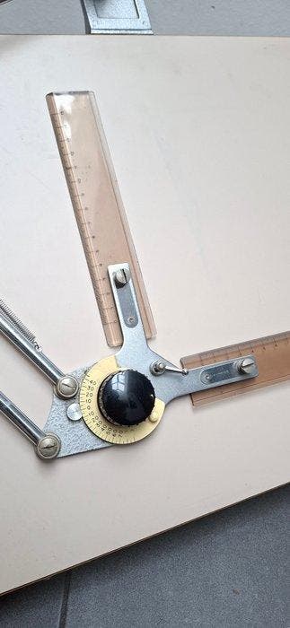 technostil - Tekentafel - 620 - hard hout, Metaal, Plastic -, Antiek en Kunst, Antiek | Wandborden en Tegels