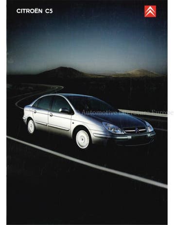 2001 CITROEN C5 SEDAN BROCHURE NEDERLANDS, Nieuw