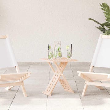 vidaXL Salontafel Bruin 33 x 33 x 40,5 cm Massief Notenhout, Verzenden, Nieuw