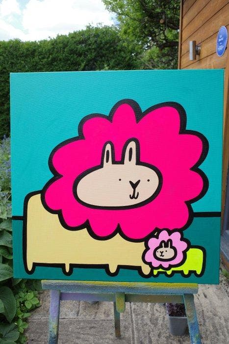 Kev Munday - The Brightest Cub, Antiquités & Art, Art | Peinture | Moderne