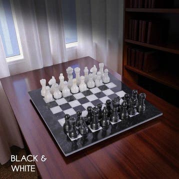 Jeu de société - Royal Heritage Onyx Marble Chess Set – 12”