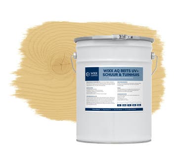 Wixx AQ Schuur en Tuinhuis Beits UV+ Blank | Naturel 2.5L, Verzenden, Nieuw