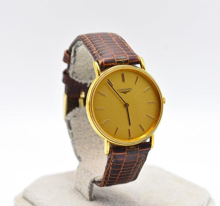 Longines - Presence - Zonder minimumprijs - Quartz Gold Dial, Bijoux, Sacs & Beauté, Montres | Anciennes | Antiquités