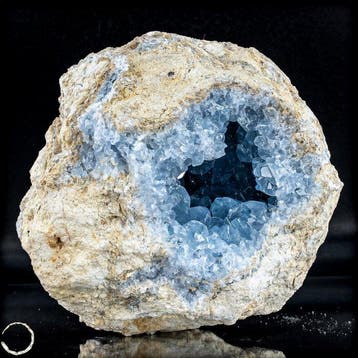 Natuurlijke celestietdruse uit Madagaskar – Hemelse