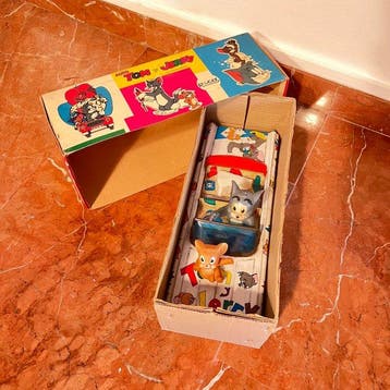 Rico - Blikken speelgoedauto - Auto Tom y Jerry - 1970-1980, Antiek en Kunst