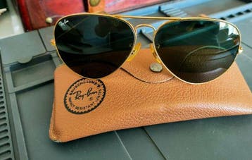 Bausch & Lomb U.S.A - Ray Ban Aviator Green 1983-85 -, Nieuw