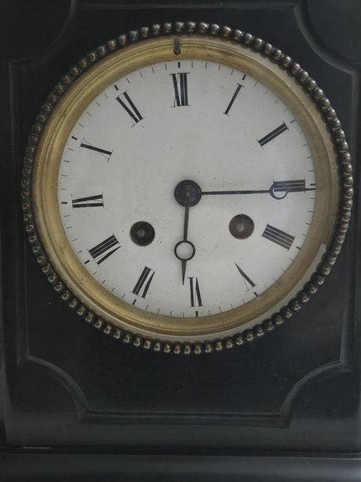 Pendule - Marmer, Brons - 1910-1920, Antiek en Kunst, Antiek | Klokken