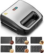 Contactgrill 6-in-1 | Tweede kansje | OP = OP, Verzenden, Uitneembare platen, Zo goed als nieuw