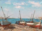 Jacint Olivé Font (1896-1967) - Escena pesquera
