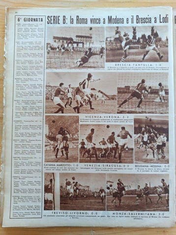Il Calcio Illustrato 1950 ca. – Parola: La “Rovesciata” di