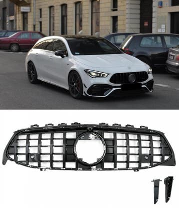 GT-R Look Front Grill voor Mercedes CLA W118 / C118 / X118, Ophalen of Verzenden