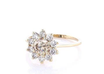 Zonder minimumprijs - Ring - 14 karaat Geel goud - 0.99ct., Nieuw
