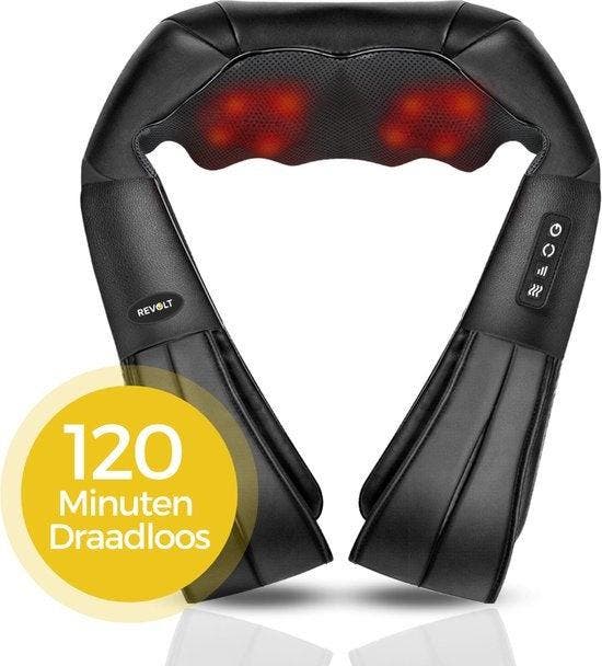 2dekans | Revolt Massagekussen - 120 Minuten Draadloos -, Sport en Fitness, Massageproducten, Ophalen of Verzenden