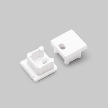 End - cap - met - kabelopening - wit - smart - 10mm - (2 -, Verzenden, Nieuw