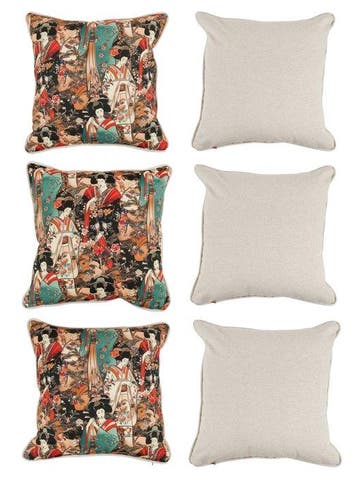 Drie stuks TexStilArt - GEISHABLOOM - Exclusieve