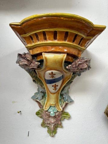 Étagère murale (2) - Céramique, Antiquités & Art