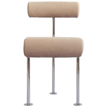 101 Copenhagen Eetkamerstoel Hiro, Stainless Steel - Nubuck, Huis en Inrichting, Verzenden, Gebruikt