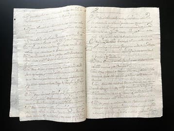 Manuscrito - Año 1661. Mayorazgo Villa de Herce, La Rioja.