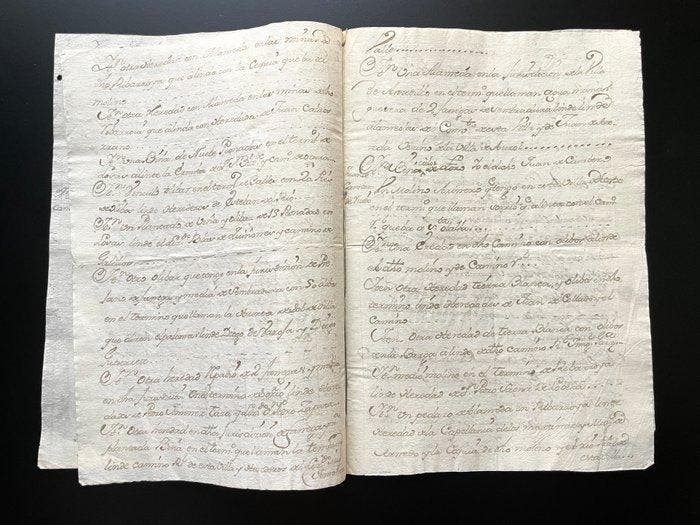 Manuscrito - Año 1661. Mayorazgo Villa de Herce, La Rioja., Verzamelen, Film en Tv