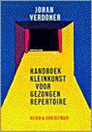 Handboek kleinkunst voor gezongen repertoire 9789038874487, Verzenden, Gelezen, J. Verdoner