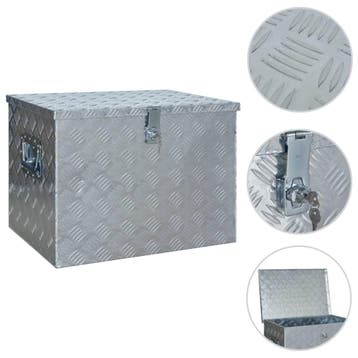 vidaXL Aluminium kist 610x430x455 mm zilverkleurig, Verzenden