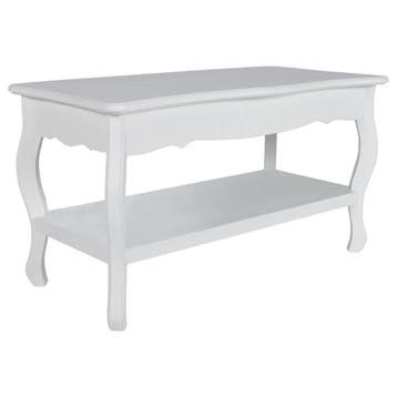Table basse blanc 2 niveaux - 56% - Retour client, Verzenden, Modern met Franse invloeden