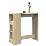 vidaXL Bartafel met rekken 101x40x103,5 cm hout sonoma, Verzenden