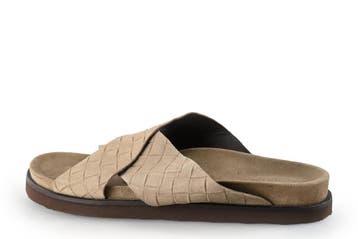 Stefano Lauran Slippers in maat 42 Beige, Kleding | Heren, Slippers, Overige kleuren, Zo goed als nieuw, Stefano Lauran