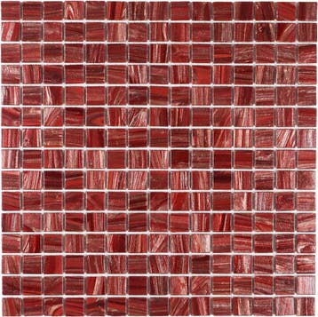 Wand & Vloer Mozaïek Tegels Factory Glas Rood - Matje 32,.., Nieuw, Ophalen of Verzenden, 20 tot 40 cm, 10 m² of meer
