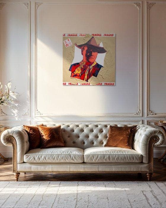 AIIROH - Escape From The Museum - John Wayne by Andy Warhol, Antiek en Kunst, Kunst | Designobjecten