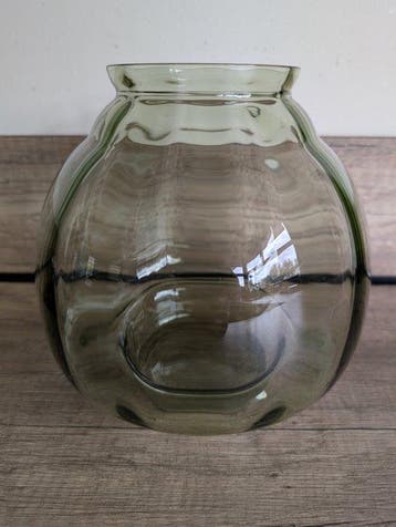 Glasfabriek Leerdam - A.D. Copier - Vaas - Flora - Glas -