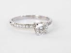 Verlovingsring - 14 karaat Witgoud - 0.87ct. tw. Diamant